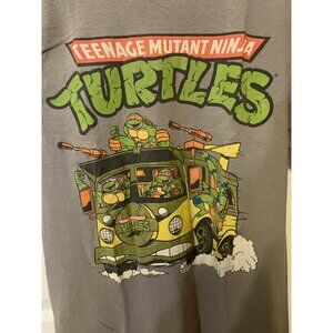 Vtg Teenage Mutant Ninja Turtles TMNT Men's Sz‎ L T Shirt Truck Gray 2008 Giant